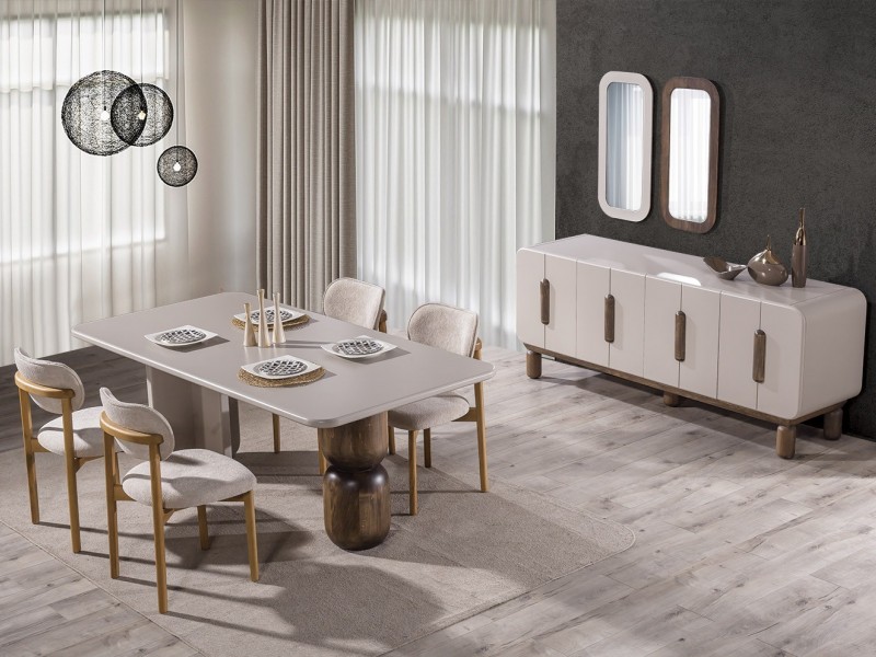 Kumtaşı Yemek Odası %100 MDF