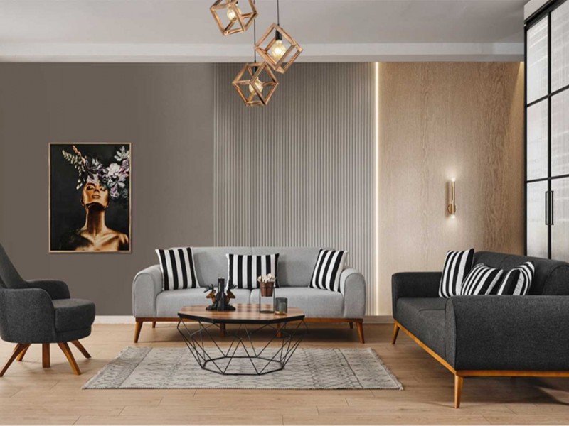 Pera Aytaşı Ceviz Düğün Paketi Yüzler MDF