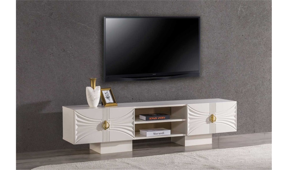 Dora Tv Ünitesi (Ön yüzler %100 mdf kasa suntalem malzemeden üretilmiştir)