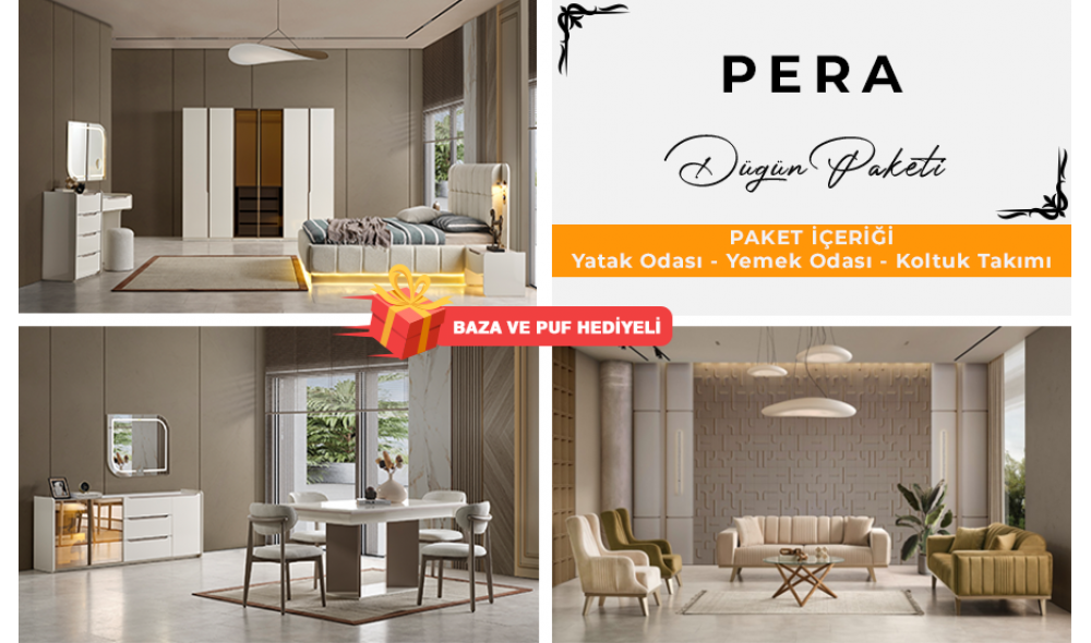 Pera Düğün Paketi Yüzler MDF