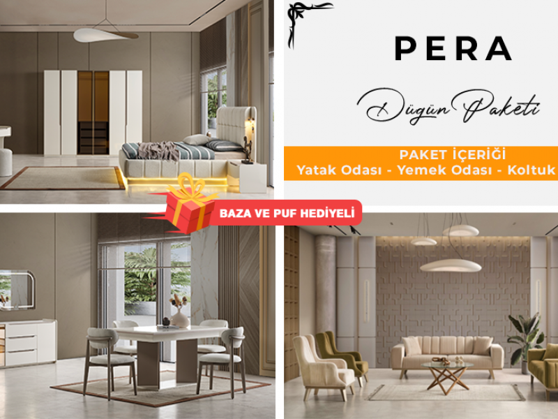 Pera Düğün Paketi Yüzler MDF