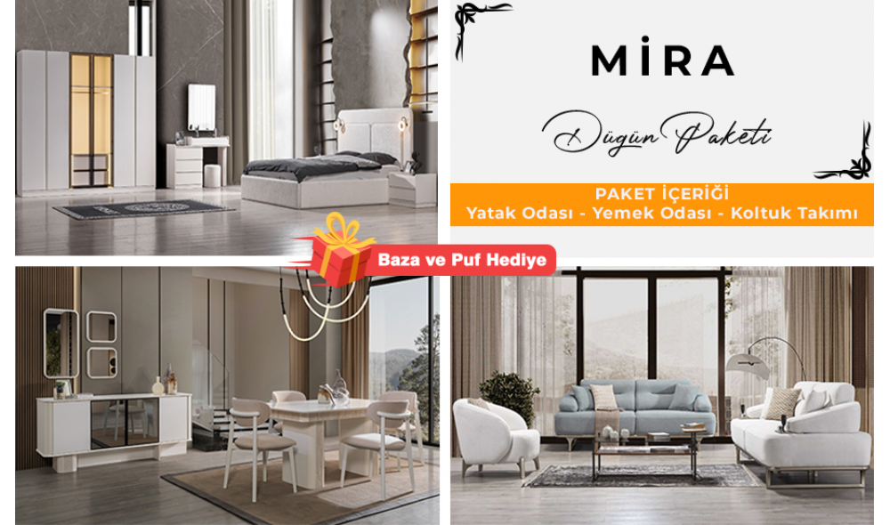 Mira Düğün Paketi (Yüzler MDF)