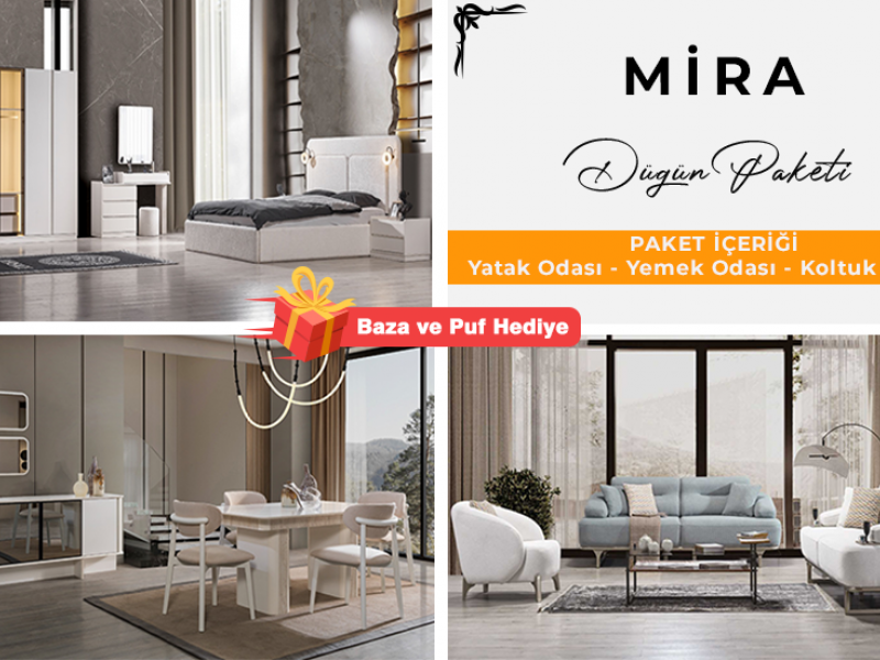 Mira Düğün Paketi (Yüzler MDF)