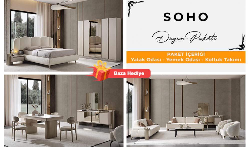 Soho Düğün Paketi Baza Hediye