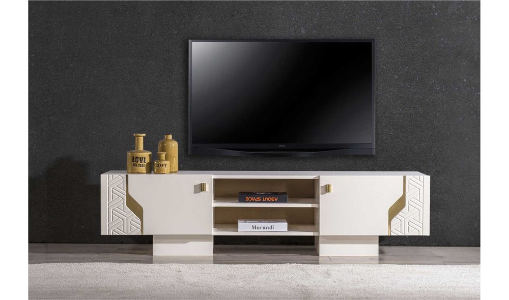 Elegance Tv Ünitesi (Ön yüzler %100 mdf kasa suntalem malzemeden üretilmiştir)