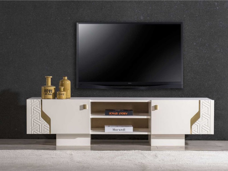Elegance Tv Ünitesi (Ön yüzler %100 mdf kasa suntalem malzemeden üretilmiştir)