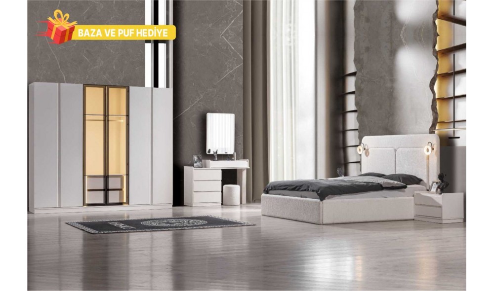Mira Aytaşı Yatak Odası Takımı Yüzeysel MDF