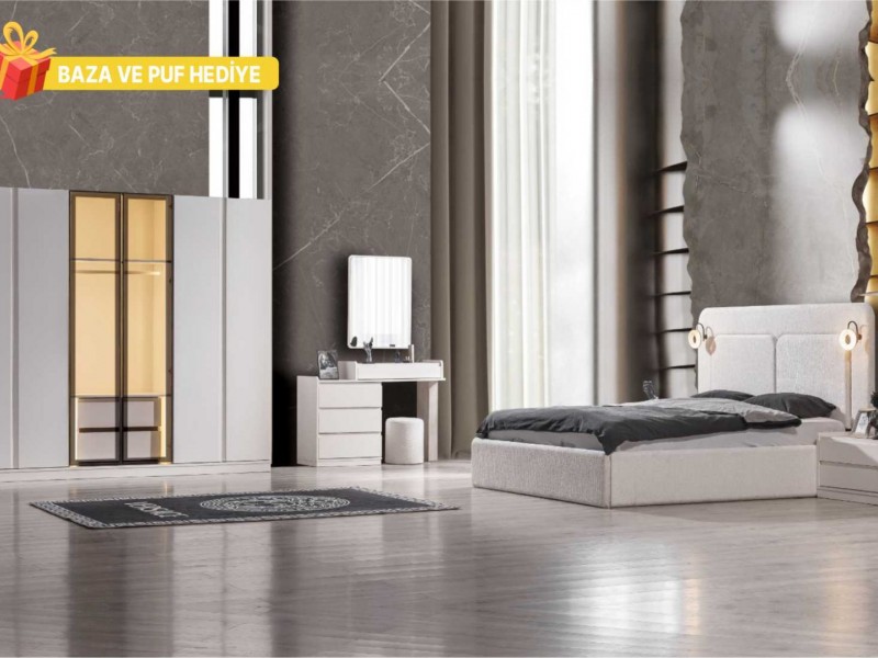 Mira Aytaşı Yatak Odası Takımı Yüzeysel MDF