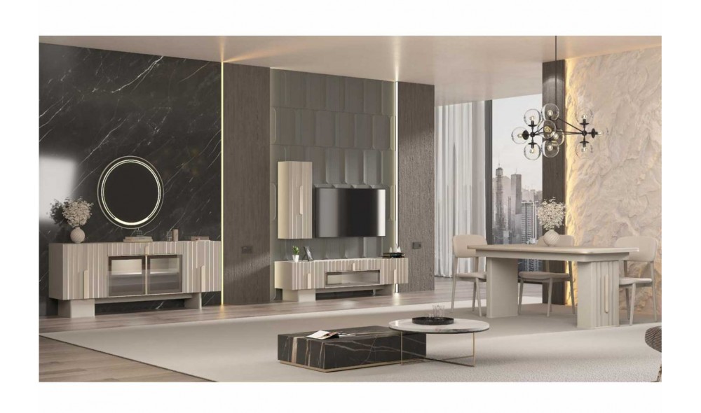 Kosova Yemek Odası (Ön yüzler %100 mdf kasa suntalem malzemeden üretilmiştir)