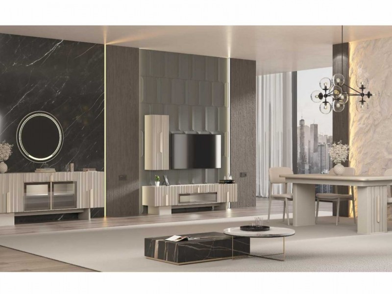 Kosova Yemek Odası (Ön yüzler %100 mdf kasa suntalem malzemeden üretilmiştir)