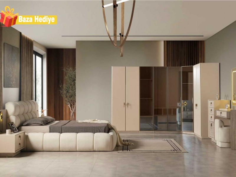 Latte Köşe Yatak Odası Takımı