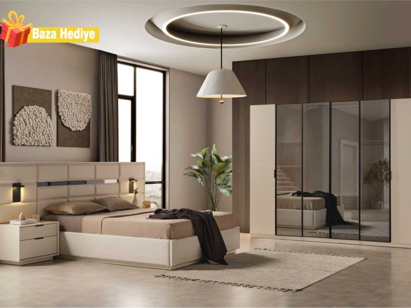 Lotus Yatak Odası Takımı Yüzeysel MDF