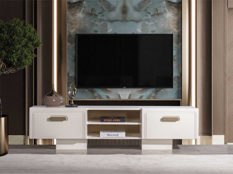 Nova Tv Ünitesi (Ön yüzler %100 mdf kasa suntalem malzemeden üretilmiştir)