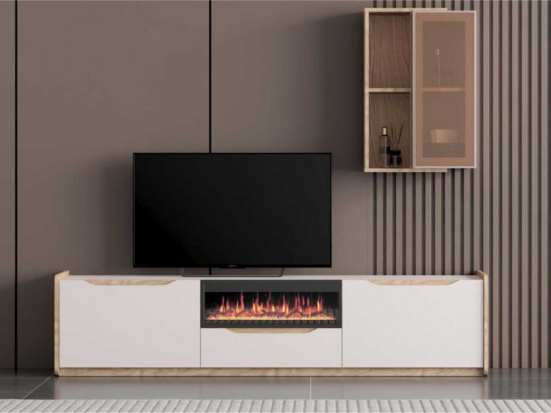 Pera Aytaşı Ceviz Tv Ünitesi Yüzler MDF