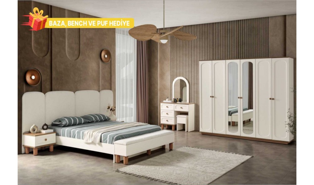 Bohem Yatak Odası Takımı Yüzeysel MDF