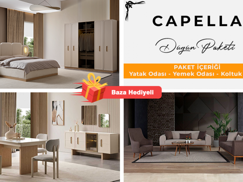Capella Düğün Paketi %100 Mdf