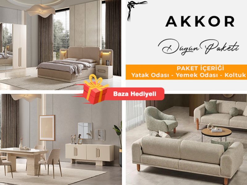 Akkor Düğün Paketi %100 Mdf