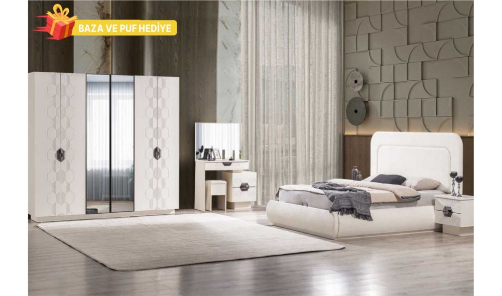 Opal Yatak Odası Takımı Yüzeysel MDF