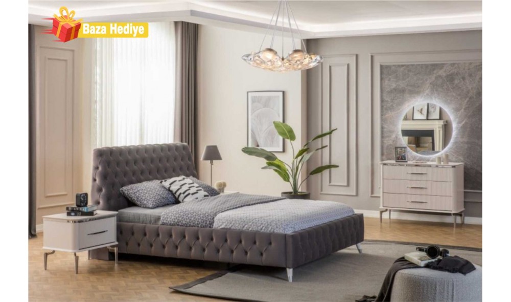 Royal Gümüş Yatak Odası Takımı