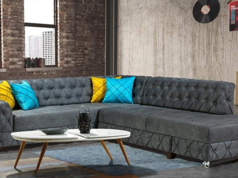 Perla Chester Köşe takımı (Yataklı Sandıklı)