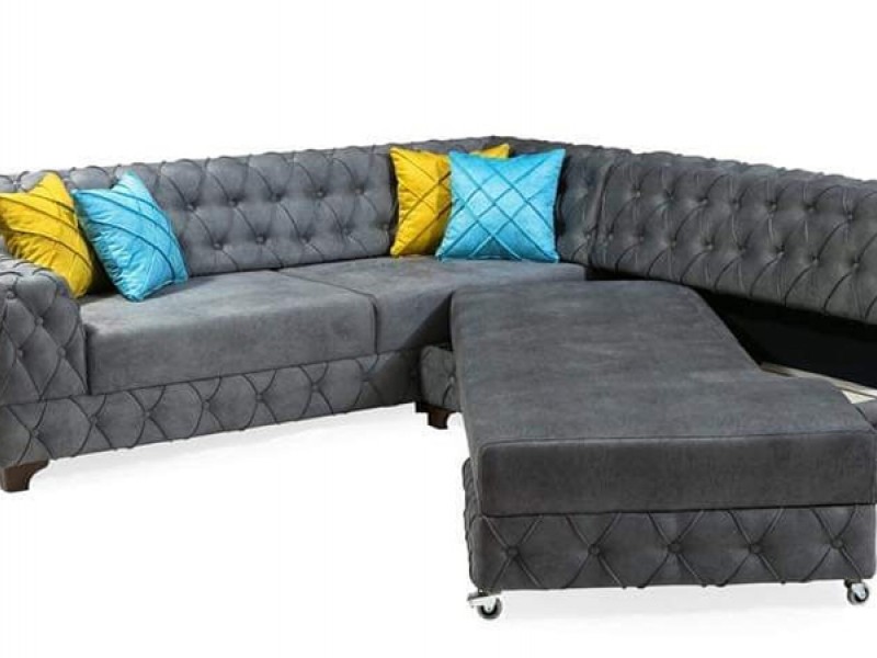 Perla Chester Köşe takımı (Yataklı Sandıklı)