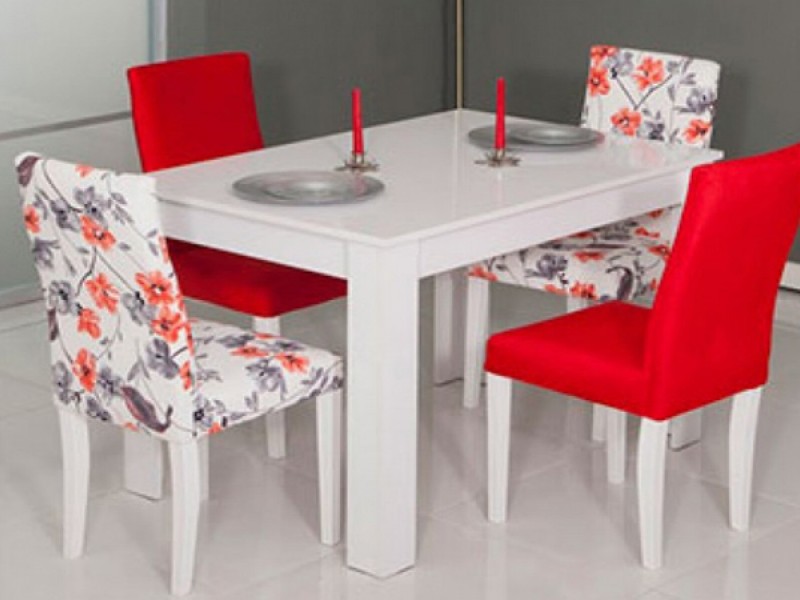 Kelebek Beyaz Masa Seti 