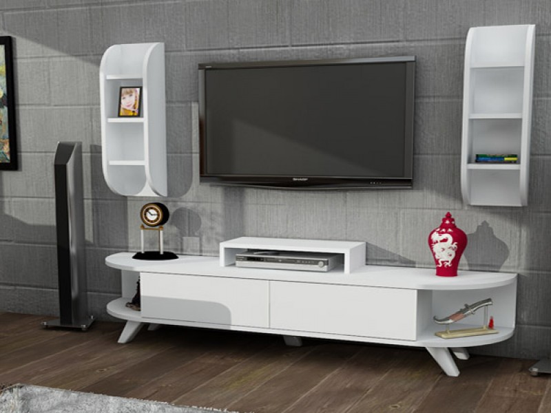 Aral Beyaz Tv Ünitesi