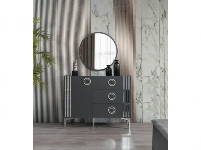 Lotto Antrasit Yatak Odası Takımı BAZA BENCH HEDİYELİ