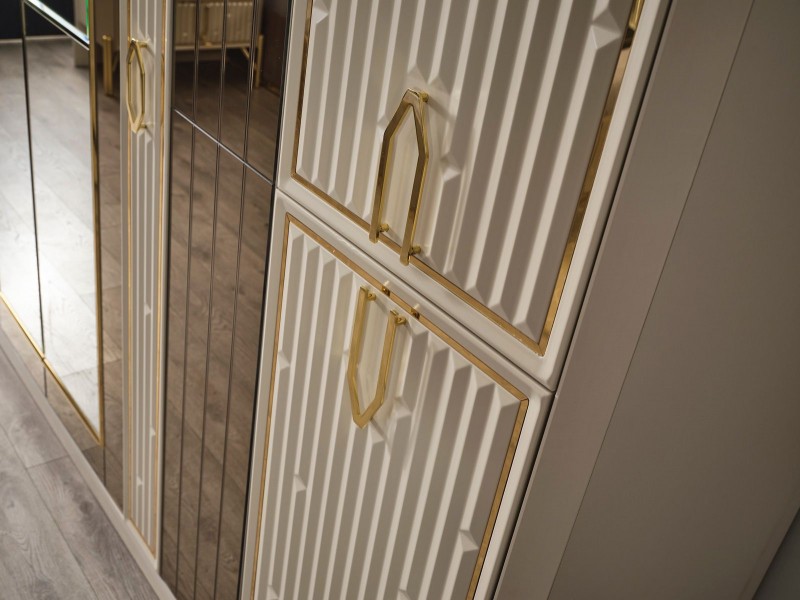 Bahar Bej Yatak Odası Takımı %100 MDF 