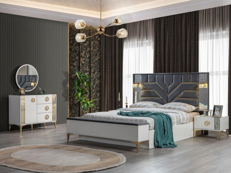 LOTTO AYTAŞI YATAK ODASI TAKIMI BAZA VE BENCH HEDİYELİ