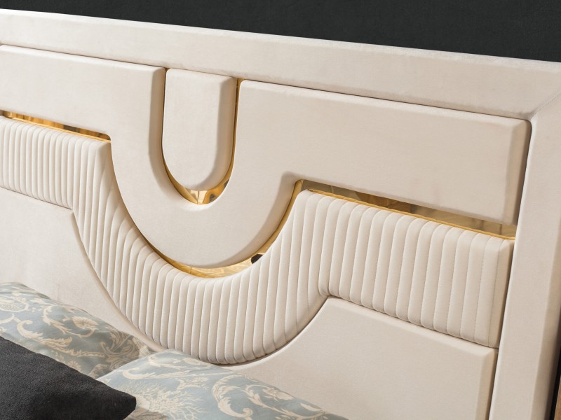 Sıla Ceviz Yatak Odası Takımı Baza, Bench, Boy Aynası Ve Puf Hediye