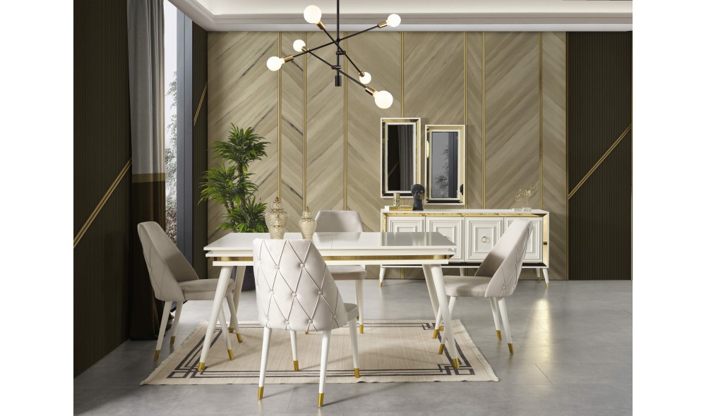 Rose Gold Yemek Odası