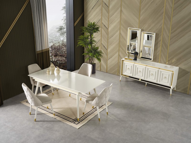 Rose Gold Yemek Odası