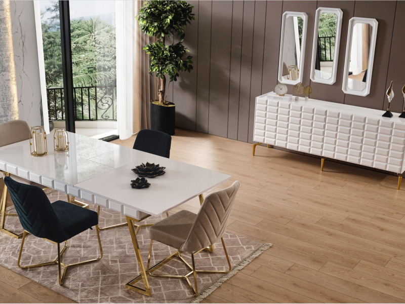 Ağva Aytaşı Yemek Odası Takımı %100 MDF