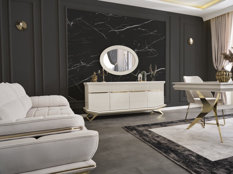 Angel Yemek Odası (Ön yüzler %100 mdf kasa suntalem malzemeden üretilmiştir)