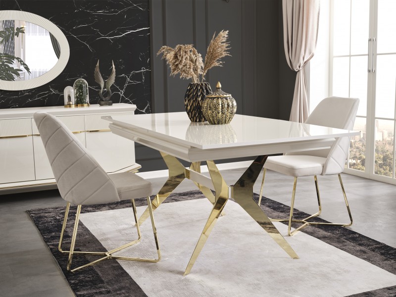 Angel Yemek Odası (Ön yüzler %100 mdf kasa suntalem malzemeden üretilmiştir)