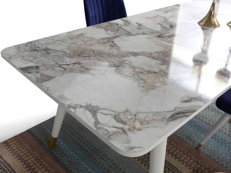 Asel Beyaz Yemek Odası