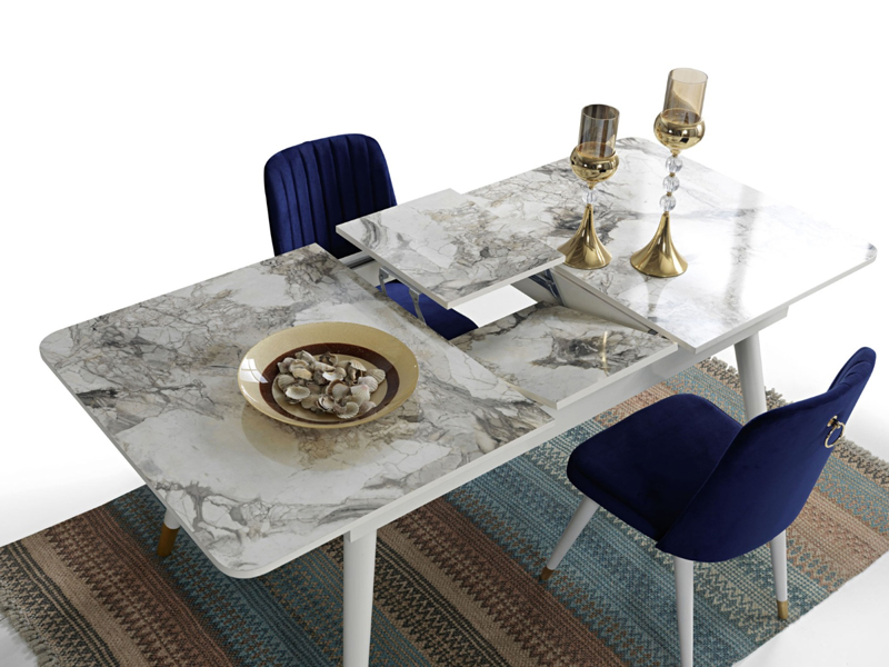 Asel Beyaz Yemek Odası