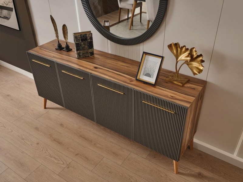 Çırağan Ceviz Yemek Odası  %100 MDF