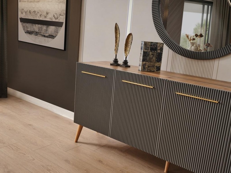 Çırağan Ceviz Yemek Odası  %100 MDF