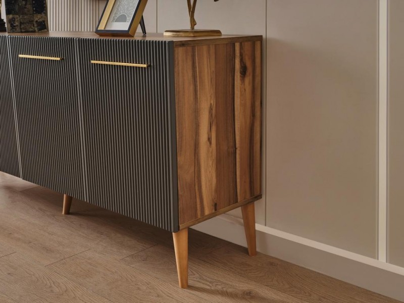 Çırağan Ceviz Yemek Odası  %100 MDF