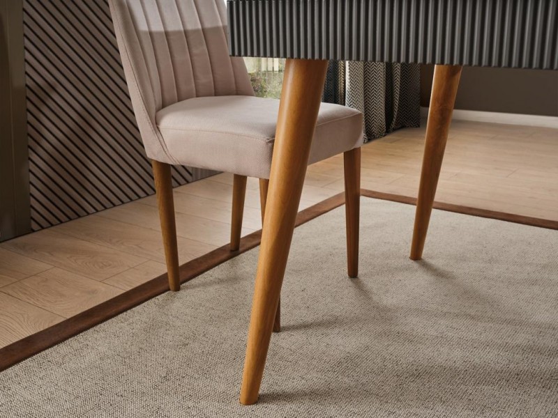 Çırağan Ceviz Yemek Odası  %100 MDF