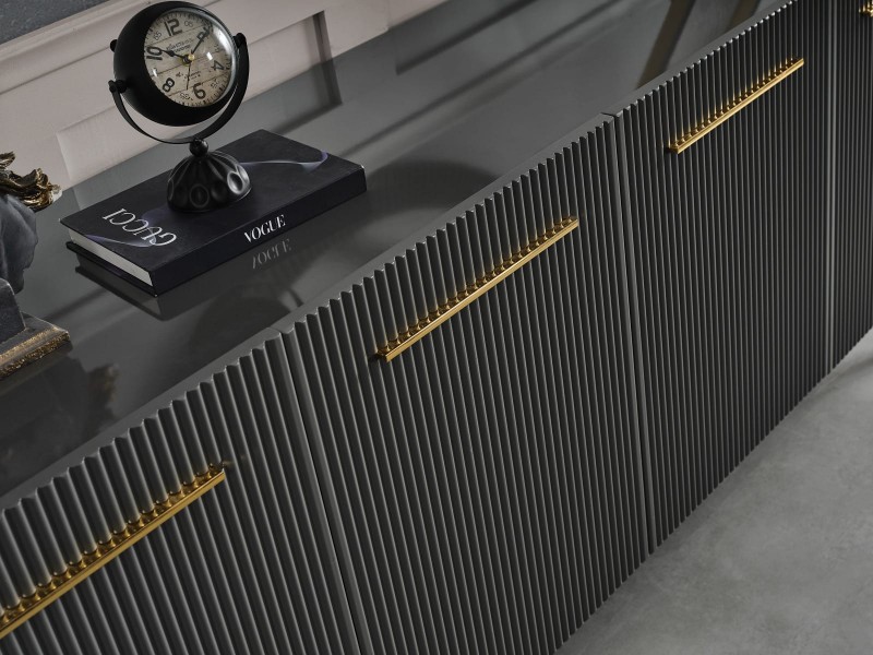 Çırağan Antrasit Yemek Odası %100 MDF