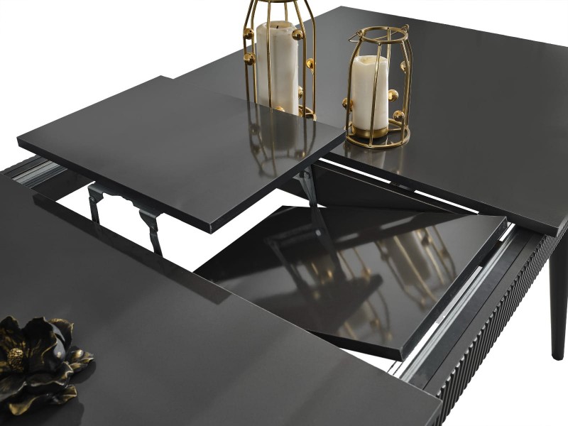 Çırağan Antrasit Yemek Odası %100 MDF