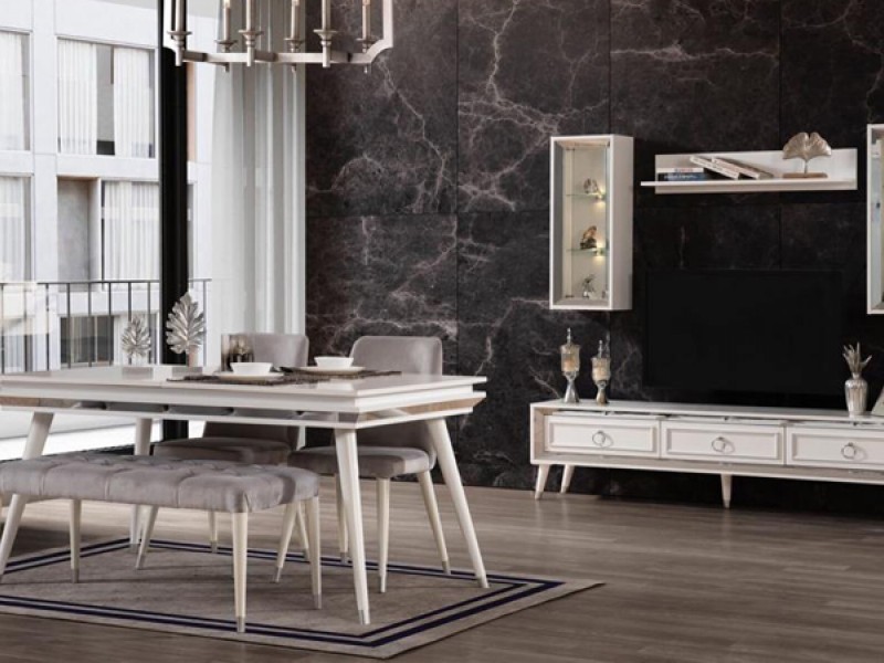 Elegant Beyaz Yemek Odası