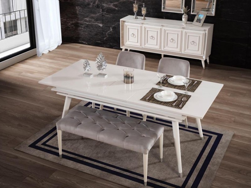 Elegant Beyaz Yemek Odası