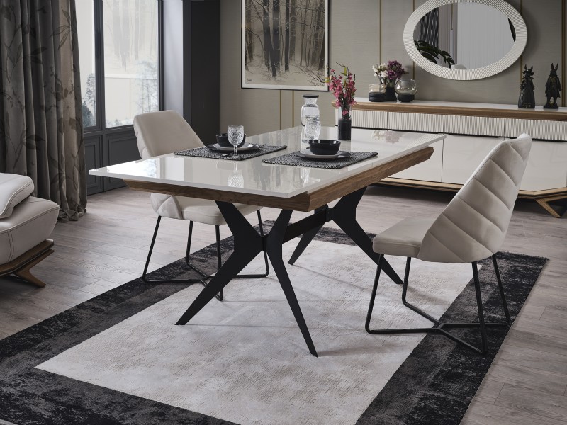 Elize Yemek Odası (Ön yüzler %100 mdf kasa suntalem malzemeden üretilmiştir)