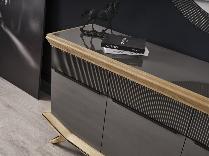 Grand Yemek Odası (Ön yüzler %100 mdf kasa suntalem malzemeden üretilmiştir)