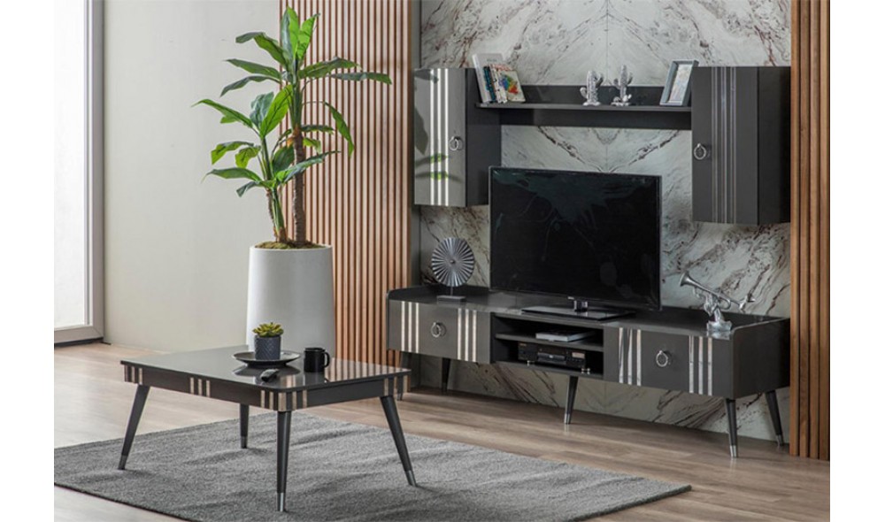 Lotus Siyah Yemek Odası