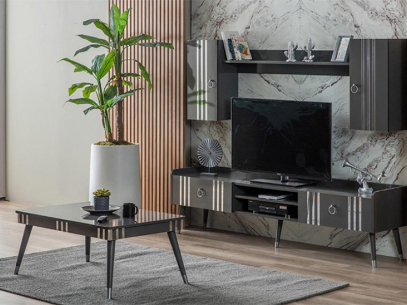 Lotus Siyah Yemek Odası